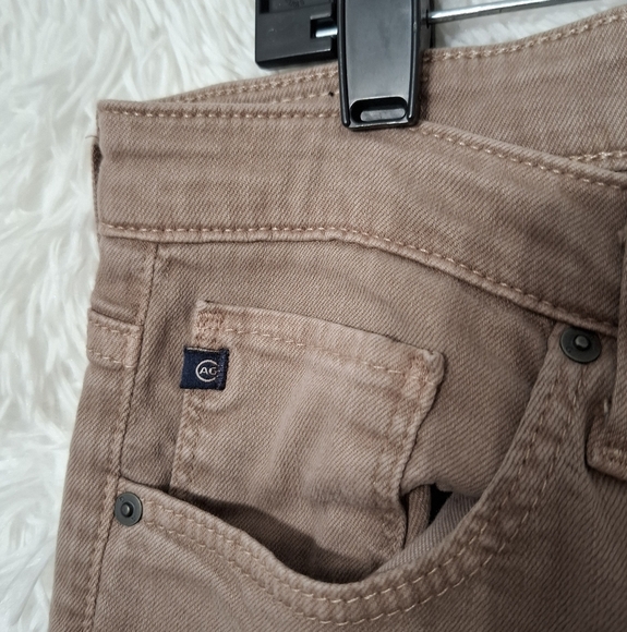 AG Adriano Goldschmied The Stevie Slim Straight Leg Ankle Brown Mocha 32R - Picture 9 of 13